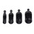 4 Pcs Set Wood Plug Cutter 1/4in 3/8in 1/2in 5/8in Hex Shank Carbon Steel Plug Cutter Drill Bit Set for Woodworking