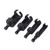 4 Pcs Set Wood Plug Cutter 1/4in 3/8in 1/2in 5/8in Hex Shank Carbon Steel Plug Cutter Drill Bit Set for Woodworking