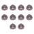 10 Pcs Carbide Turning Inserts Bronze Coated Lathe Milling Cutter for Steel Machining
