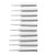 10Pcs Solder Iron Tip Brass Internal Heating Lead Free Soldering Iron Conical Tip 900M‑T‑2C