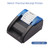 58mm USB Thermal Receipt Printer Direct Thermal for Ticket Bill Printing USB Connection Compatible with iOS Android Windows System ESC/POS Print Commands for Supermarket Store Home Business Retail Store