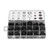 125PCS Grommet Assortment Rubber Sealing Eyelet Ring Gasket Combination Set for Automotive