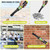 Metal Detector Pinpointer for Adults & Kids IP68 Waterproof 360° Detection Handheld Pin Pointer Wand with LCD Screen 3 Modes (Audio, Vibration, Audio & Vibration) for Treasure Hunting
