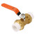 Brass Pipe Ball Valve with Double PPR Hot Melt Fitting 3/4"BSP DN20