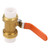 Brass Pipe Ball Valve with Double PPR Hot Melt Fitting 3/4"BSP DN20