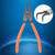 4Pcs 7in Carbon Steel Internal External Bent Straight Snap Ring Remove Tool Circlip Pliers Set