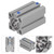 Thin Air Cylinder Aluminum Double Acting Pneumatic Components Machinery Parts Bore 20mmSDA20X40