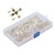 100pcs Sawtooth Hangers Hanging Hooks with 200pcs Screws for Paintings Picture Frame Home Decor