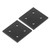 2Pcs Joint Plate Corner Fastener Rectangle Bracket Aluminum Profile Connecting for Wood 4 Holes 8080