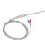 K Type Temp Thermocouple Temperature Sensor Thermal Probe Stainless Steel 0~600℃ WRNT187(Red Black Line Type 2 Meter)