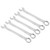 5Pcs Combination Wrench Set Ratcheting OpenEnd Industrial Hand Operated Tool 23mm