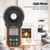 PEAKMETER PM6612 200,000Lux High Precision Digital Light Meter Luxmeter