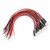 10pcs 12v 5mm LED Light emitting Diode Wired Multicolor LED Light Cable 20cm 0.06W(Blue)