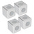 4Pcs Right Angle Connection Block Aluminum Profiles Fitting Connector Industrial SuppliesEuropean Standard 40 2‑Way