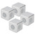 4Pcs Right Angle Connection Block Aluminum Profiles Fitting Connector Industrial SuppliesEuropean Standard 40 2‑Way