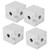 4Pcs Right Angle Connection Block Aluminum Profiles Fitting Connector Industrial SuppliesEuropean Standard 40 2‑Way