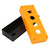 BX4 22mm Four Holes Push Button Switch Control Protective Box Case Waterproof (Yellow)