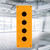 BX4 22mm Four Holes Push Button Switch Control Protective Box Case Waterproof (Yellow)