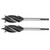 2Pcs Drill Bits 4-Slot 4 Flutes Hex Shank Long Woodworking Hole Saw Cutter Tool 26mm