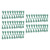 100pcs Plastic Grass Trimmer Blades Lawn Mower Replacement Cutting Blades 85mm (Green)