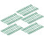 100pcs Plastic Grass Trimmer Blades Lawn Mower Replacement Cutting Blades 85mm (Green)