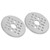 2Pcs Aluminum Spur Gear Anodic Oxidation 0.8MOD Straight Gears 4 Long Hole 16 Circles Holes4312-0414-0070