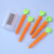 5Pcs Carrot Sealing Clips PP Food Bag Clip Refrigerator Carrots Magnets with Storage Box