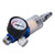 Spray Gun Air Regulator Aluminum Alloy Plastic In Line Water Trap Filter Tool for Pipe 1/4in Interface