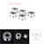 5pcs Aluminum 2GT Belt Timing Pulley 3D Printer Accessory (W6mm, 20T, Bore 5, Toothless)