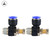 2pcs Tube Air Flow Speed Controller Pipe Pneumatic Fitting Regulator Valve(SL12-03)