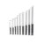 9 Pieces Roll Pin Punch Set Steel Punches Hand Pin Removing Tool with Carrying Case for Jewelers Watchmakers Carpenters