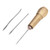 Leather Sewing Awl Hand Stitch Needle Tool Kit Set with Brass Handle for Handmade Shoe Repair