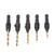 5Pcs Countersink Drill Bit 1/4in Hex Shank HSS Drilling Tool Set Kit for Woodworking