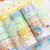 12 Rolls Washi Tape Set Cute Pattern Gold Foil Masking Tape 15mm Wide Adhesive Decorative Tape Sticker for DIY Crafts Journals Planners Scrapbooking Card Gift Wrapping