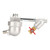 Auto Drain Valve Stainless Steel Filter Screen 1 Button Clean Drainage Valve for Air Compressor