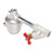 Auto Drain Valve Stainless Steel Filter Screen 1 Button Clean Drainage Valve for Air Compressor