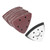 61pcs 90mm 6 Holes Triangle Sanding Pad Sand Paper Oscillating Polish Multi Tools