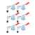 6Pcs Hold Down Toggle Clamp Rust Resistant Stable Fixing Horizontal Quick Release Lever Clamp for Woodworking