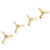 Brass Y 3-Way Hose Barbed Connector Joiner Fitting Air Water Gas OD (8mm,4pcs)