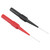 1 Pair Test Probes Insulation Piercing Needle for Multimeters Red Black Color