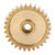 Spur Gear Brass 30 Tooth for Servo 25 Tooth Spline 0.8 Mod Industrial Robot Part 4305‑0025‑0030