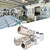 3 Way Quick Connector Stainless Steel Plated Pearl Nickel Pneumatic Component G1/4in Thread