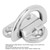 8mm Stainless Steel Folding Boat Marine Pad Eye Stowage D Tiedown Ring Cleat for Yacht Motor