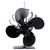 Stove Fan Single Head 4 Blade Heat Powered Fireplace Wood Burning Eco Friendly Fan Efficient Heat Distribution