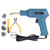 50W Hot Stapler Automotive Plastic Repair Machine Car Bumper Plastic Repair Welder Kit with 4 Types Nails Cyan EU Plug 220-240V