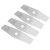 4pcs 12in Brush Cutter Blade with Tooth High Speed Steel Grass Trimmer Accessories