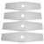 4pcs 12in Brush Cutter Blade with Tooth High Speed Steel Grass Trimmer Accessories