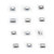 12Pcs Mini USB Connector Stainless Steel Jack Repair Replacement Adapter Electrical Supplies