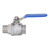 Ball Valve Female Male Thread 3/4in Stainless Steel Good Sealing NPT Ball Valve for Water Oil Gas