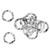 100Pcs Wave Washer Assortment Kit Crinkle Wavey Washers A2 Stainless Steel Fastener HardwareM6